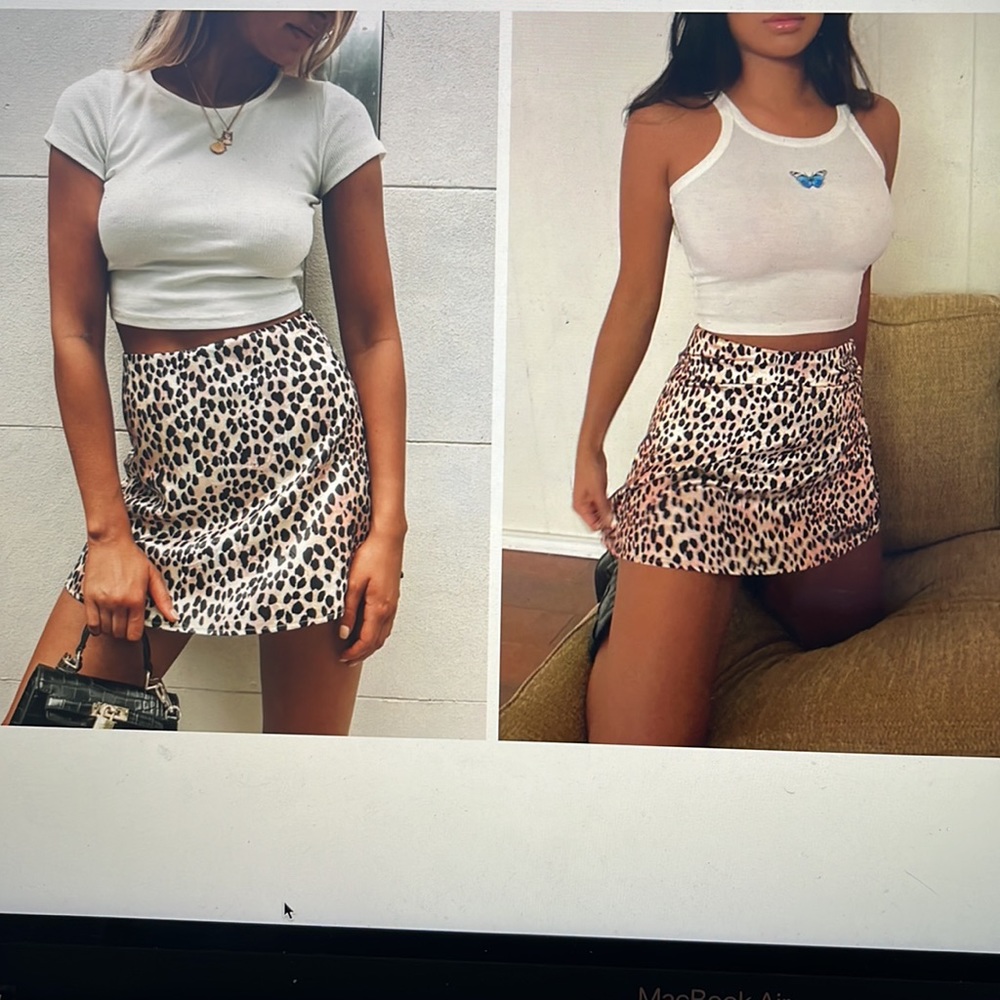 Princess Polly brand new with tags leopard print mini skirt size 6